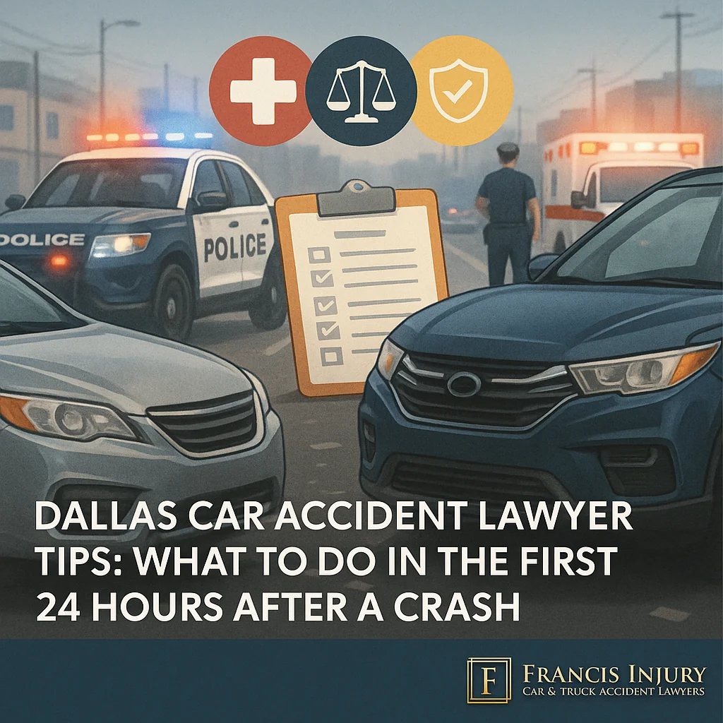 Dallas Car Accident Lawyer Tips: What to Do in the First 24 Hours After a Crash